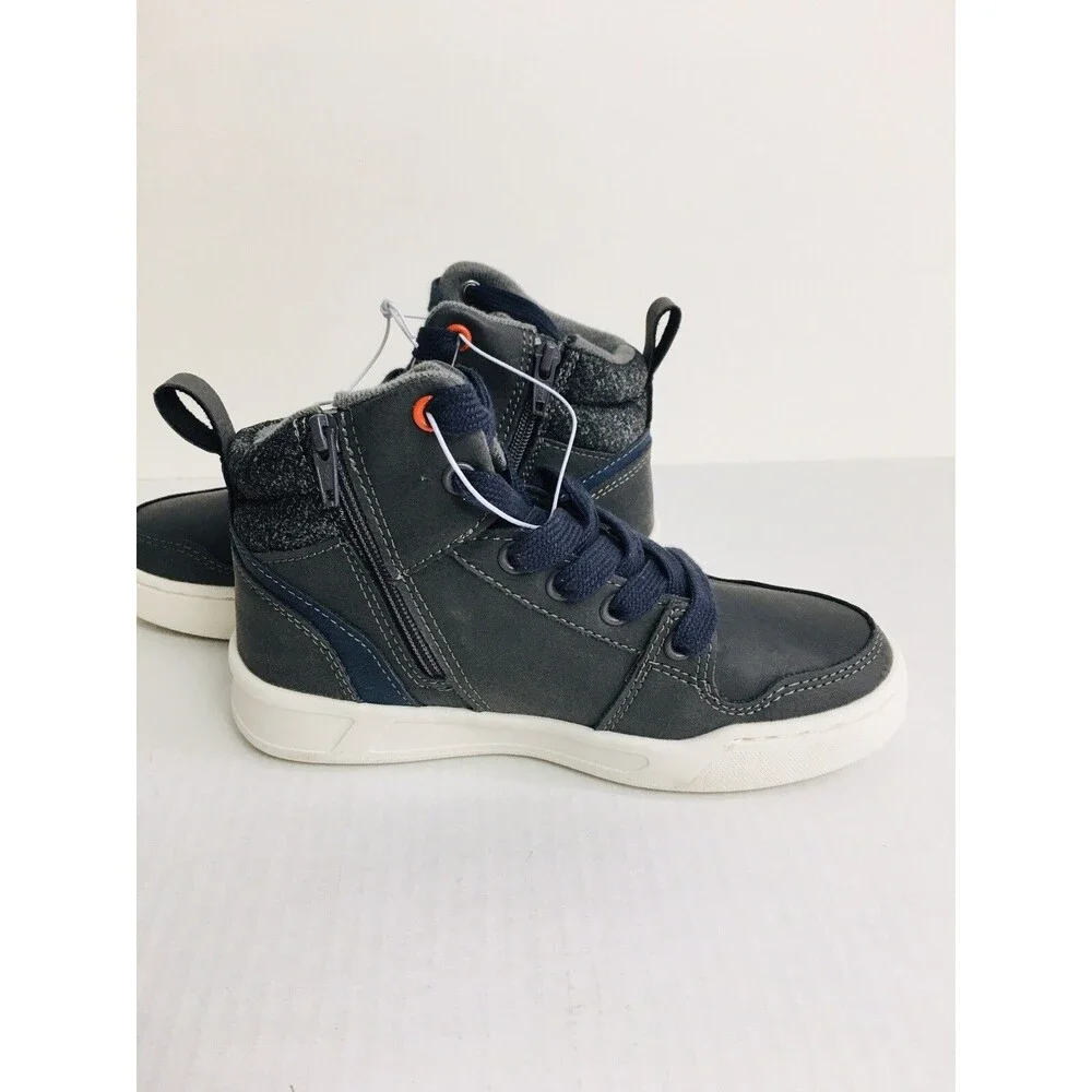 Art Class Boys Shoes Size 13 Gray Kids Booties Kellen High Top Lace Up Sneakers